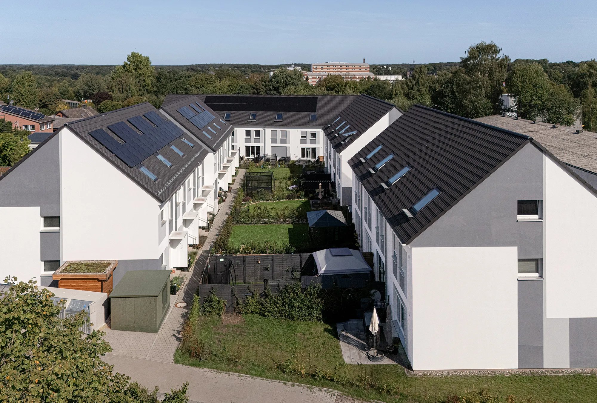 Reihenhaus-Quartier Mehrfamilienhaus Bad Segeberg Außenansicht