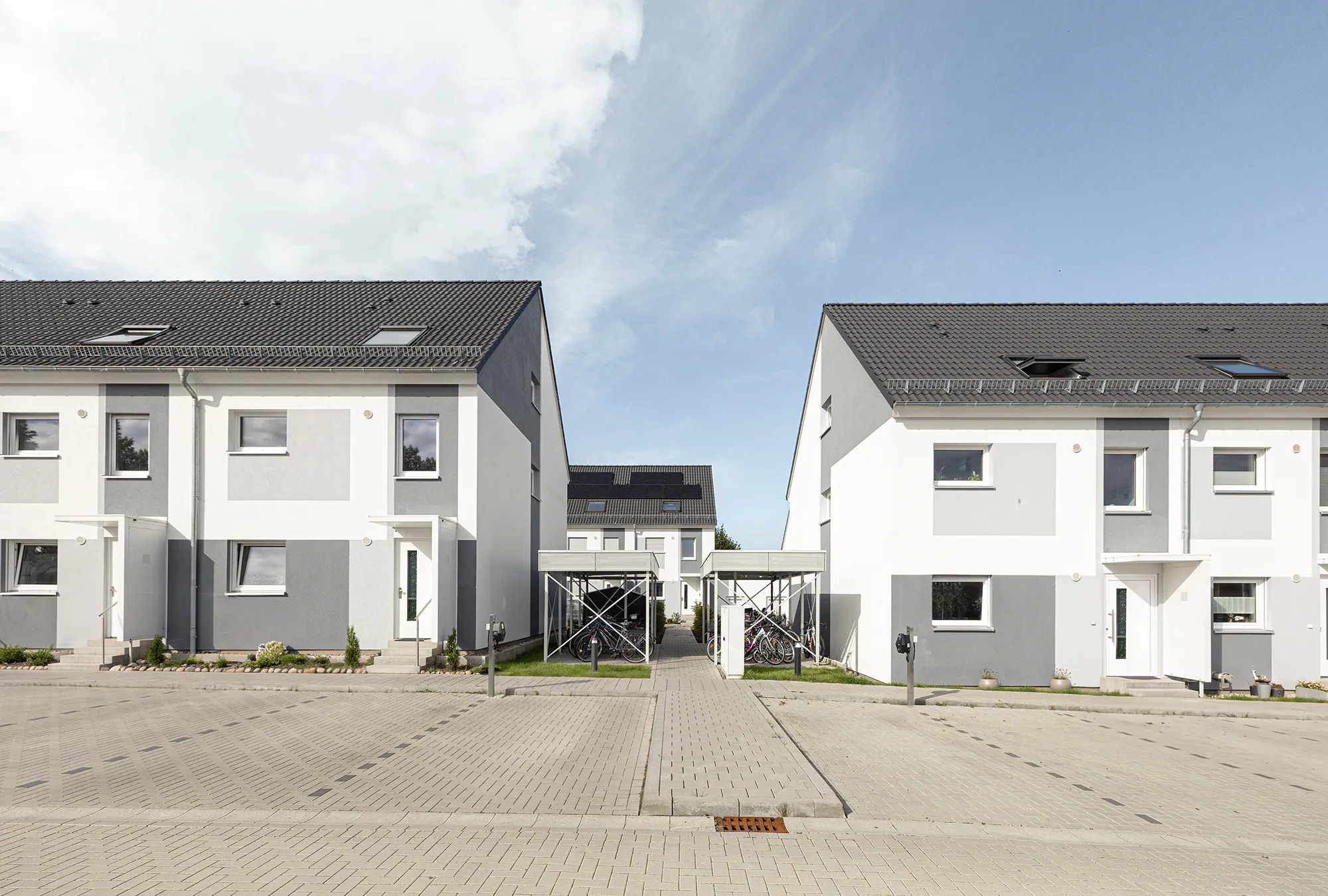 Reihenhaus-Quartier Mehrfamilienhaus Bad Segeberg Außenansicht