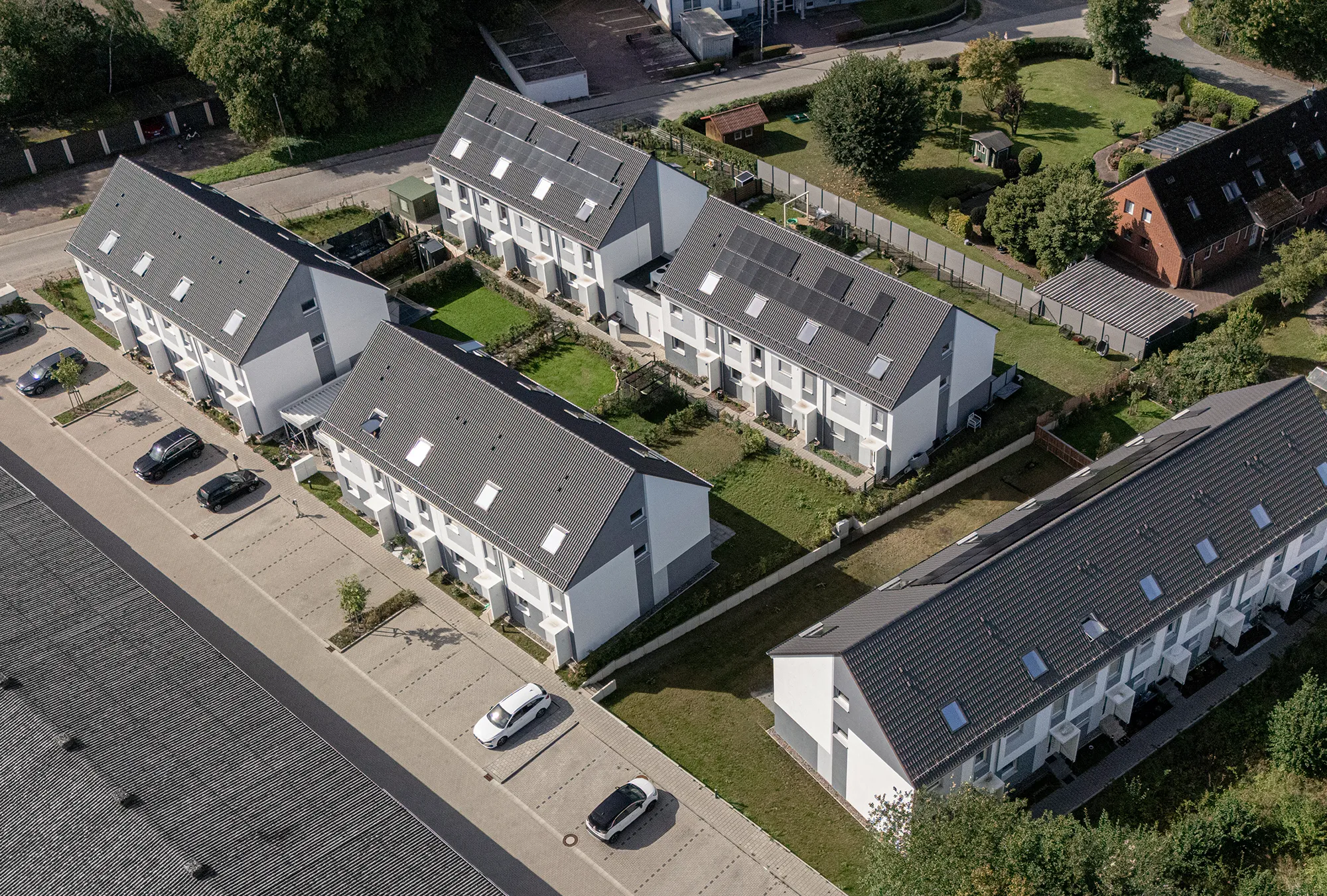 Reihenhaus-Quartier Mehrfamilienhaus Bad Segeberg Außenansicht